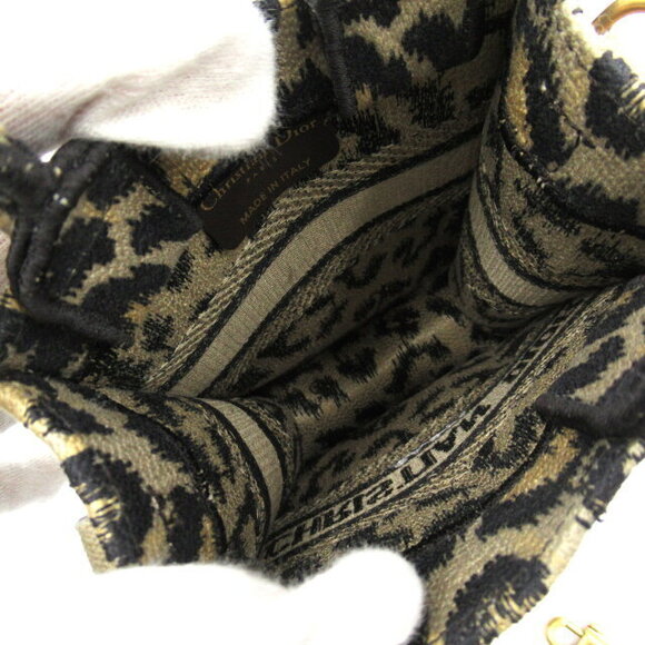 Dior Book Tote Phone Bag Shoulder Bag canvas embroidery brown - Picture 6 of 10